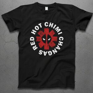 Red Hot Chili Peppers Parody Deadpool Logo Graphic T-Shirt
